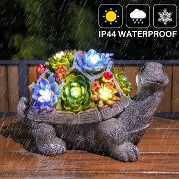 11.5 Inch Solar Garden Statues Turtle Figurine Lights for Outside Garden Decor, Yard Decorations Outdoor Housewarming Gifts for Mom, Women for Mothers Day