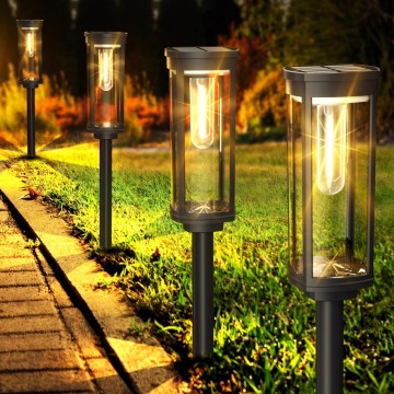 Solar Pathway Lights Outdoor 8 Pack, Bright Solar Path Light Outside Waterproof, Solar Garden Decorative Solar Powered Landscape Lights for Walkway Driveway Lawn Patio Sidewalk Yard Decor